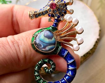 Seahorse Brooch Pin, Jewelry Gift