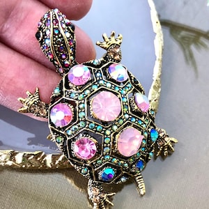 Schildkröte Brosche, Kristall Schildkröte Design Brosche, Strass Schildkröte, Schildkröte Schmuck Brosche Pin, Sealife Schildkröte Schmuck Geschenk