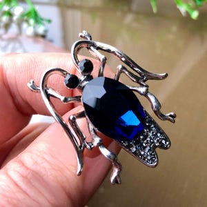 Vintage 1940s Bug Scatter Pin Set | Pair of Insect Brooches