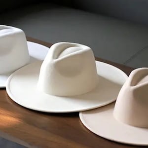 Wide Brim hat, Fedora hat, flat brim, stiff brim, fedora for men, fedora for women, Best Seller