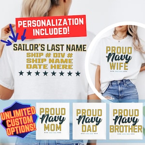 Personalized Navy RTC Shirt, Proud Military Family PIR Tshirt, Military gift, Custom Matching Group Shirts, Sailor Bootcamp Graduation Shirt