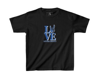 Phi Beta Sigma LOVE, zwart T-shirt voor kinderen