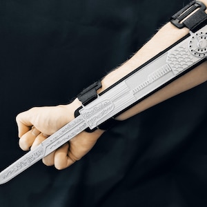 Fichiers STL Fidget Toy imprimés en 3D avec mécanisme à double action Ezio Hidden Blade pour Assassin