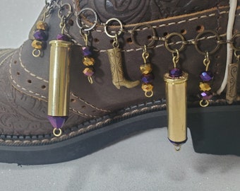 357 Magnum Bullet boot bracelet, bullet jewelry, cowboy boot bracelet, boot bling, boot chain