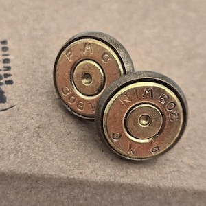 308 bullet earrings, bullet earrings, bullet stud earrings, bullet jewelry, hunter jewelry