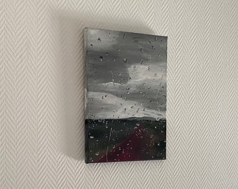 Regenwetter Acryl Gemälde