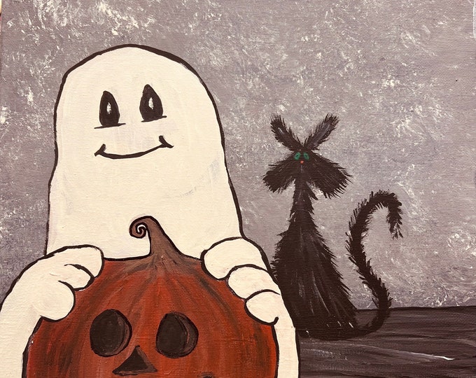 12x16 Halloween paintings on canvas