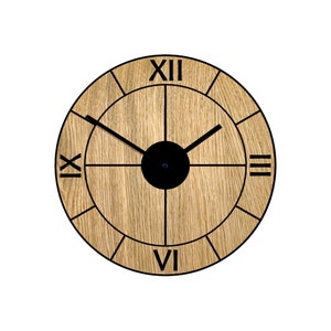 TACOMA Wooden Clock OAK Veneer