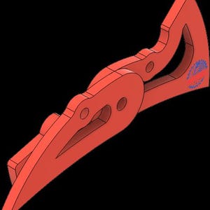 DIY - Charnière pour fumoir et poignée en forme de tonneau Dragon Claw Design DXF/STEP (téléchargement numérique)