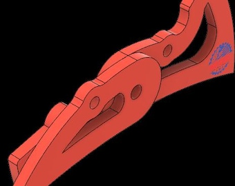 Dragon Claw Smoker Grill Hinge DXF Design (Digital Download)