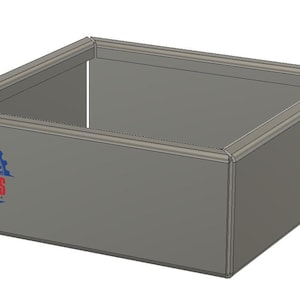 1[PRODUTO DIGITAL] DXF - Caixa de chapa metálica 14L"x14L"x5T"