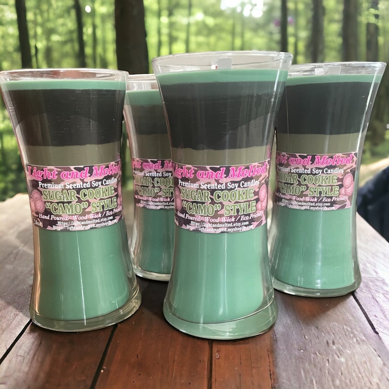 Sugar Cookie Camo Style Soy Candle image 1