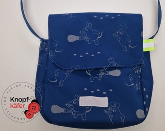 Sac de maternelle avec la souris du sac à bandoulière softshell réflecteur « Sendung mit der Maus »