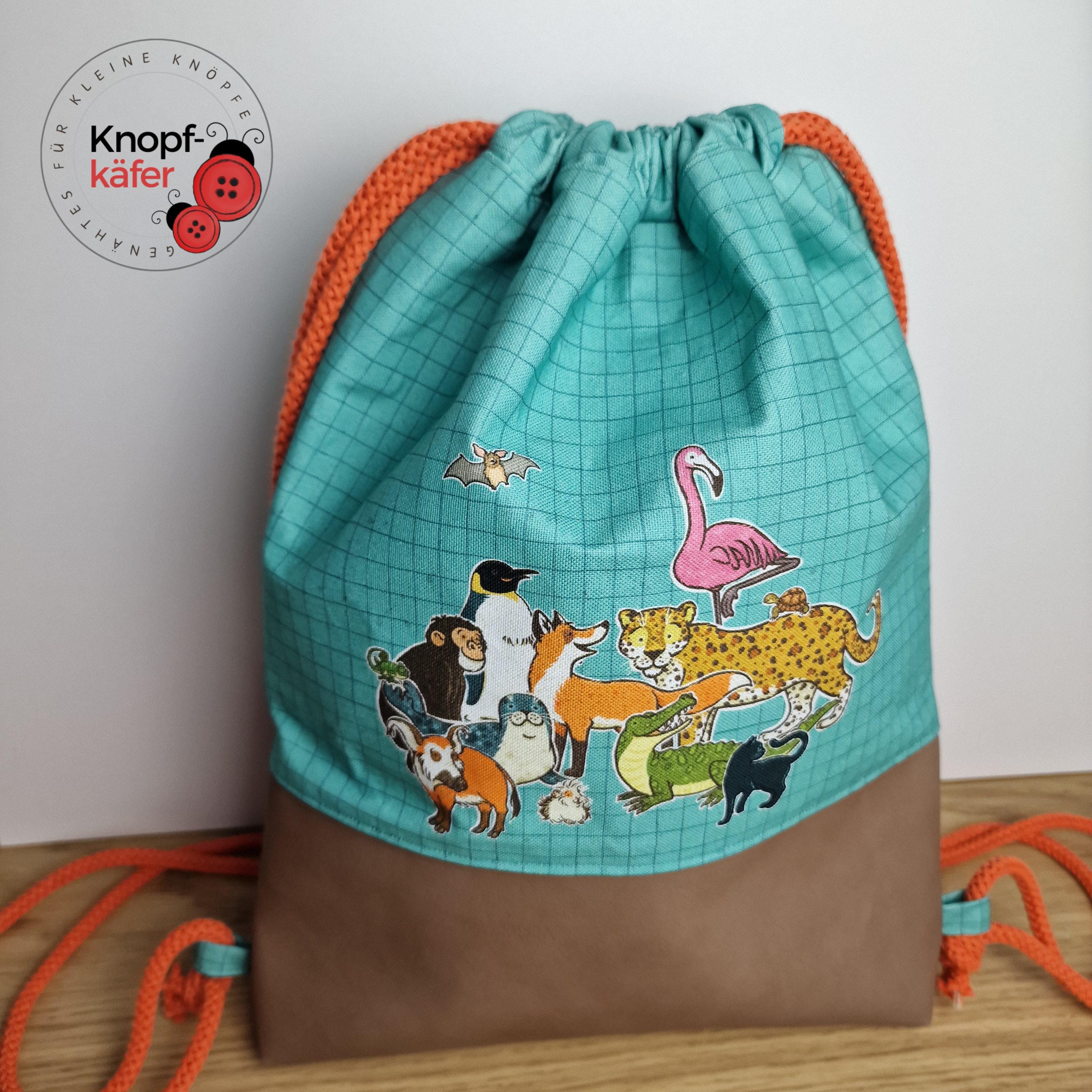 Styletex23 Animal Turnbeutel – Sportbeutel Aus 100% Baumwolle, 12 Liter, 37x46 Cm, Kordelzug