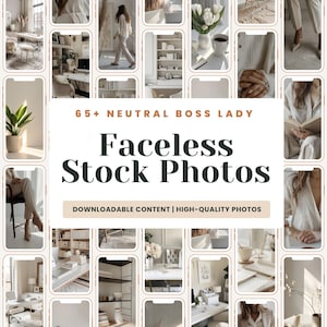 65+ Neutral Faceless Stock Photos, Aesthetic Faceless Digital Marketing, Neutral Instagram Reels Girl Boss Stock Image, Marketing Faceless