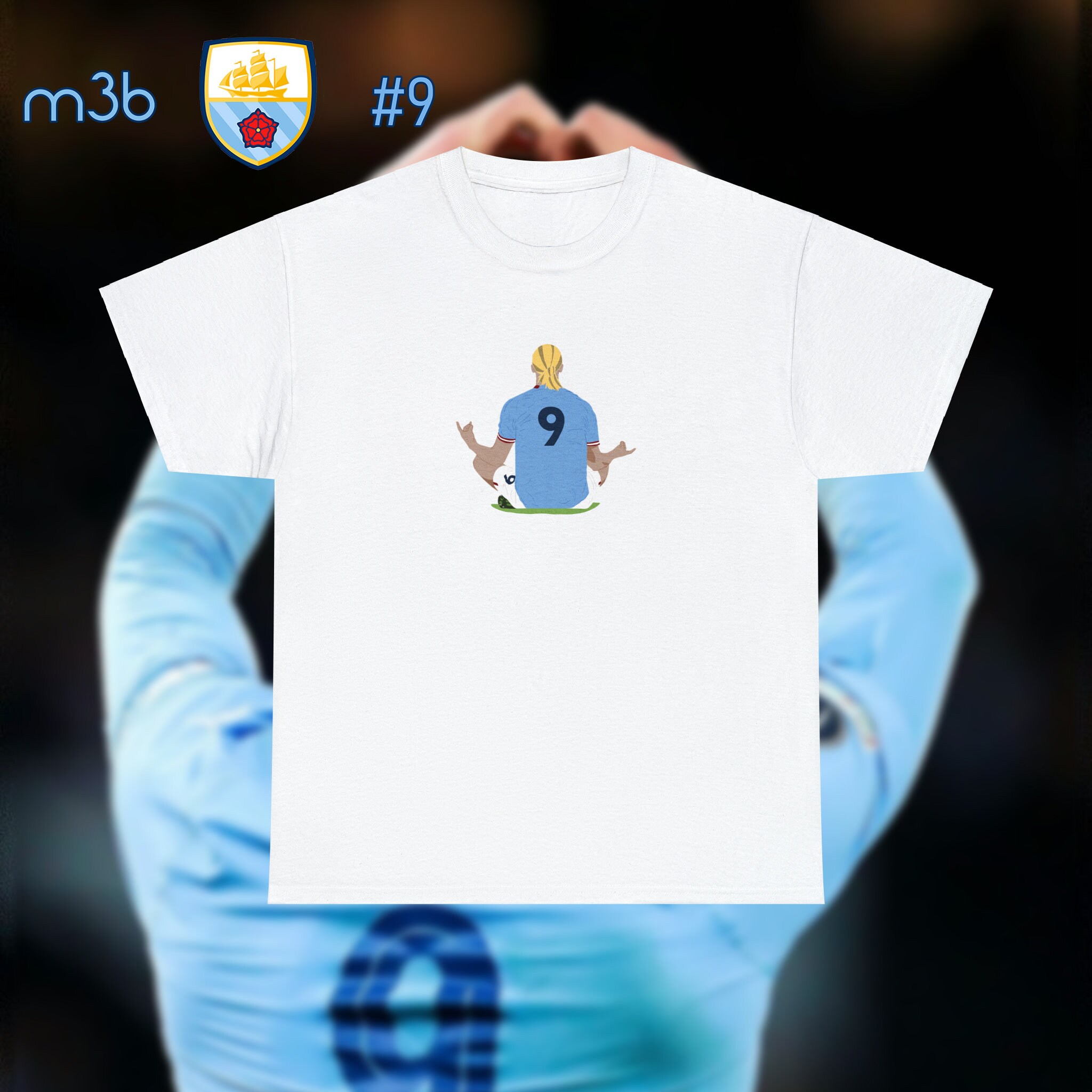 Camiseta Authentic 3ª Equipación Manchester City 2023/24 con estampado de  HAALAND 9 en caja de regalo