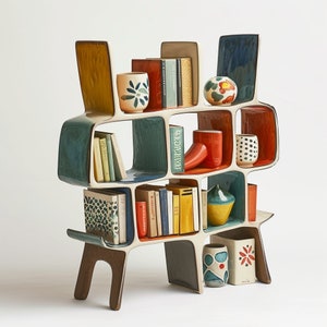 Bohemian Inspired Ceramic Bookshelves