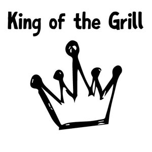 King of the Grill Svg, Grill Svg, Dzień Ojca Svg, Pobieranie cyfrowe, Plik Svg, Svg dla Cricut, Svg dla Silhouette