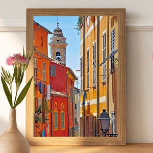 Fine Art French Riviera, Nice, France Photography Digital Download - Street Photography, European Aesthetic Home Wall Art - Instant Download