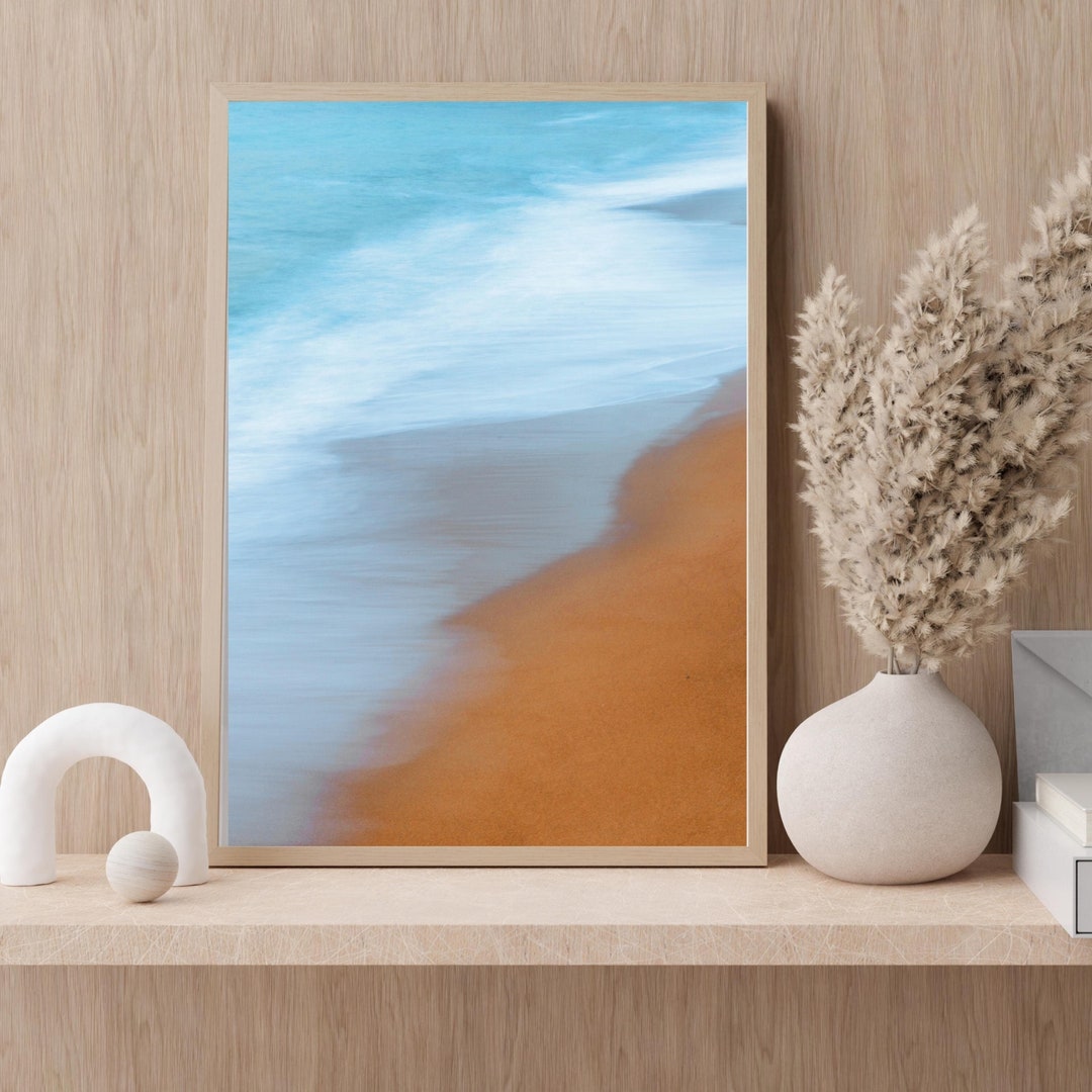 Fine Art Abstract Ocean Printable Art | French Riviera Water Crashing ...