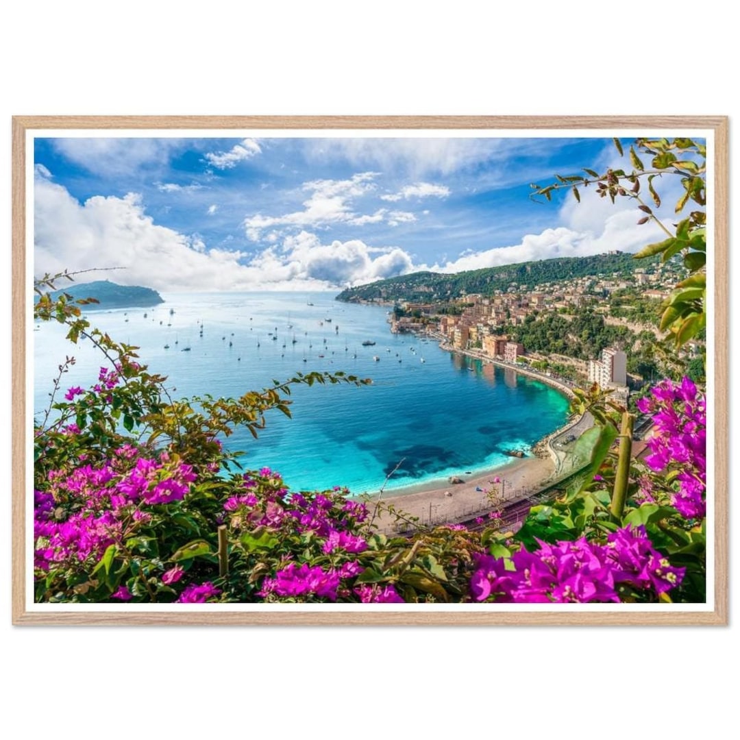 Villefranche-sur-mer Print: French Riviera Coastal Aerial Photography ...