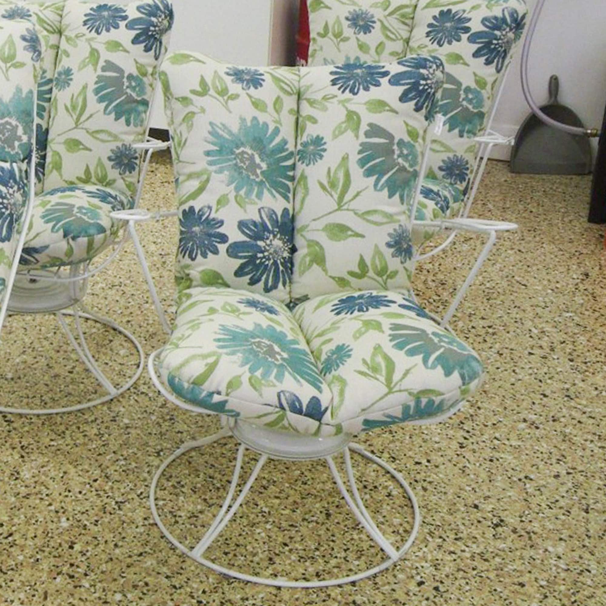 Mid Century High Back Swivel Rocker Patio Chairs Swivel Rocker - Main Image