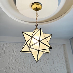 Milky Glass Light, Moroccan Lantern Pendant, Brass Pendant Light, Handmade Ceiling Lamp, Elegant Hanging Lamp, Unique Home Lighting Décor