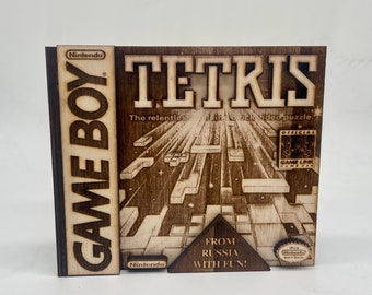 Couverture Tetris Game Boy en bois