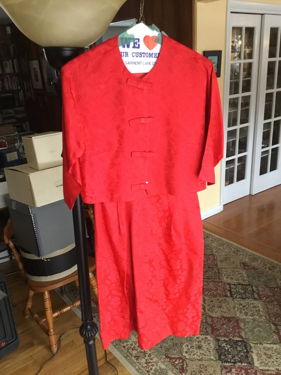 Lady Carol Vintage Red Dress