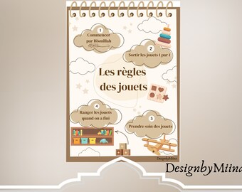 Affiche : les règles des jouets