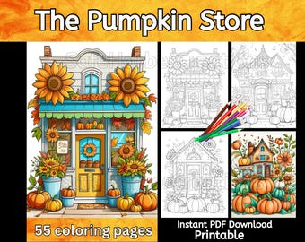 The Pumpkin Store, 55 op herfst geïnspireerde foto's, pompoenkleuren, herfstkleuren, herfstkleuren, etalagekleuren, grijstinten