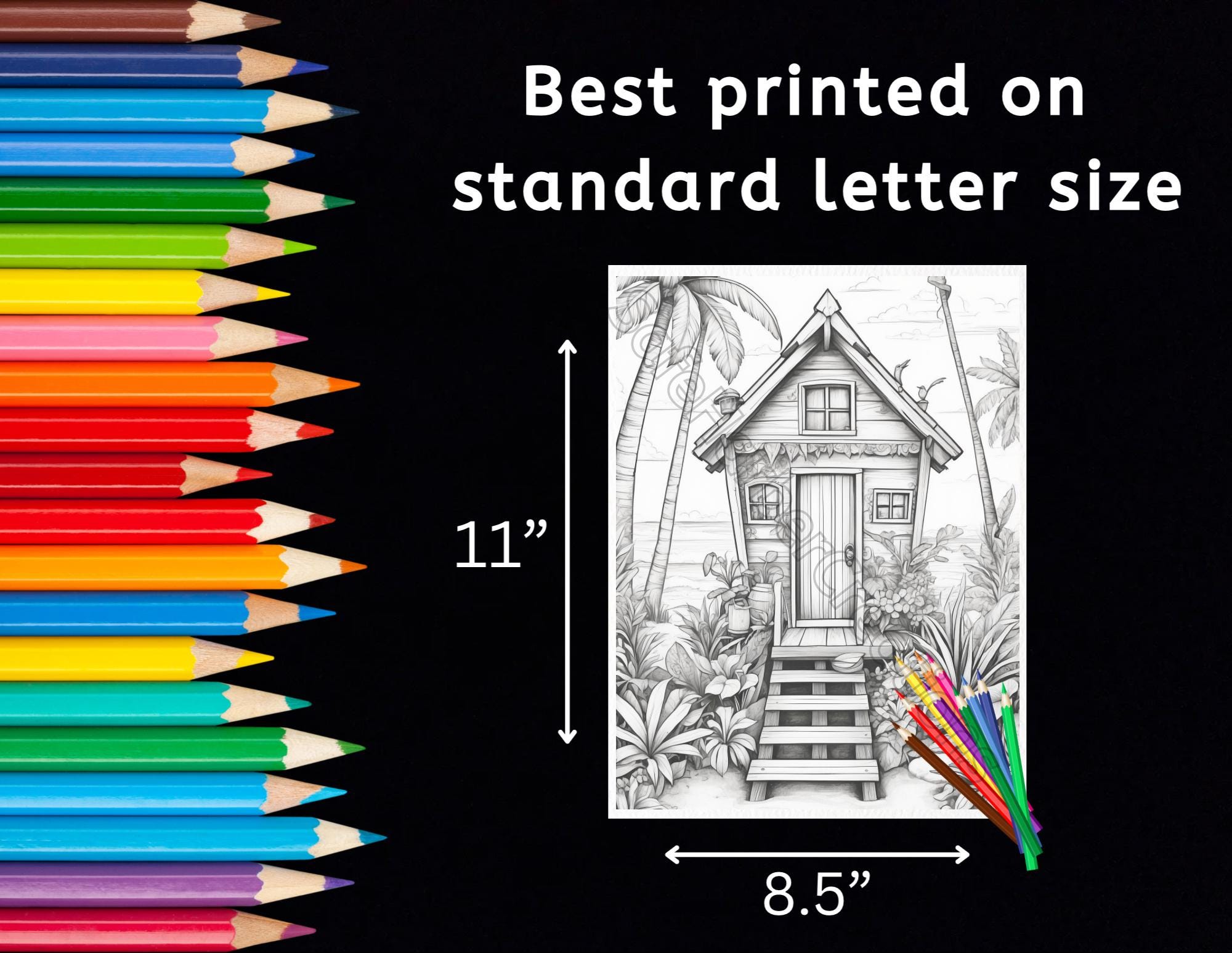 Printable Shack The Beach Shack Coloring Pages, 55 Images, Instant Download, Printable ...