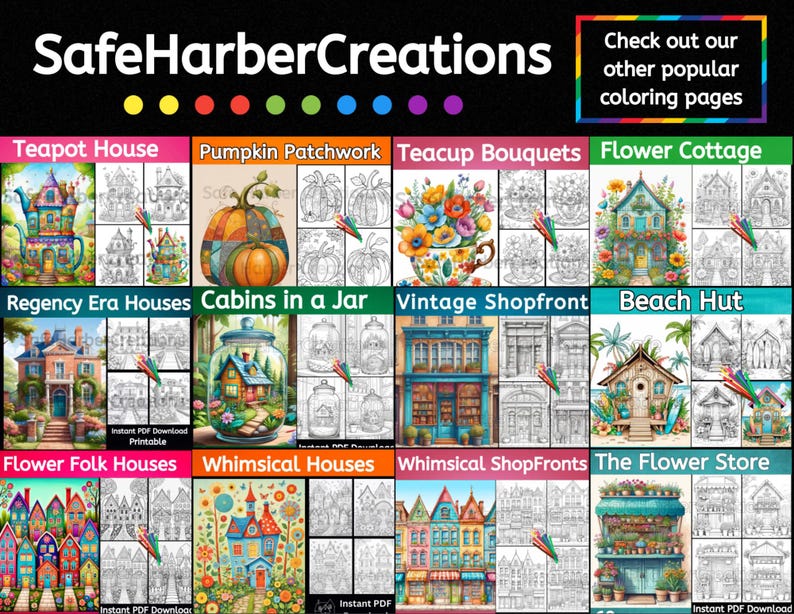 Fall Harvest coloring pages, 60 pictures, instant download, printable, fall coloring, pumpkin coloring, harvest coloring, Thanksgiving image 6