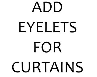 Añadir ojales para cortinas
