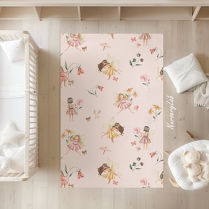 Aquarell Feen Mädchen Teppiche, Kinderzimmer Teppich, Kinder Teppich, Waschbar, rutschfest, Weicher Spielteppich