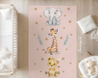 Tapis animaux de safari, tapis pour chambre de bébé, tapis pour enfants, tapis doux antidérapant lavable, tapis de jeu, tapis pour garçons