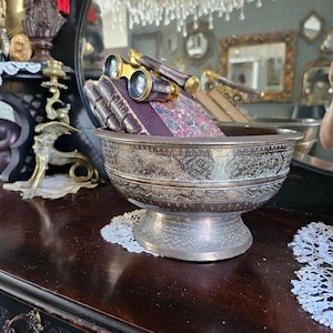 Antique Indonesian Brass Bowl - Etsy