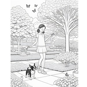 Boston Terrier Coloring Sheets
