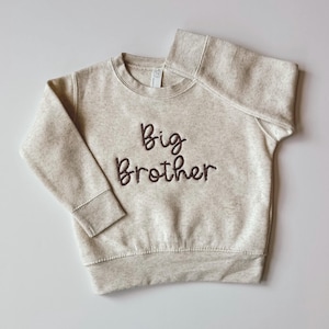 Sudadera Western Big Bro para anuncio de nuevo bebé, camiseta de hermano mayor, anuncio de hermano ascendido a hermano mayor, sudadera para hermano
