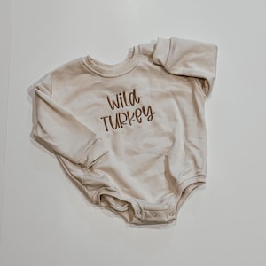 Wild Turkey Sweatshirt for Baby, Fall Sweatshirt for Toddler, Thanksgiving Sweatshirt, Thanksgiving Kids Sweatshirt, Turkey Shirt for Baby