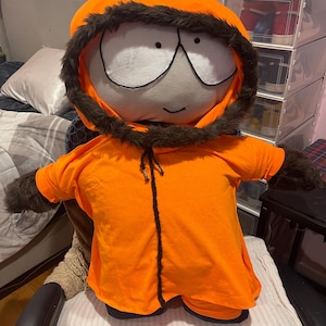 Handmade giant Kenny McCormick plush with a removable clothing, South Park over 4ft