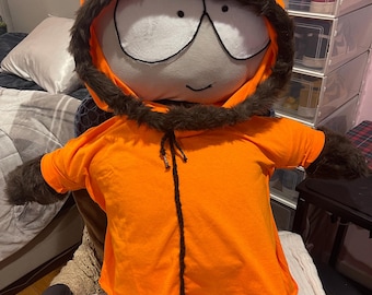 Handmade Giant Kenny Mccormick Plush With a Removable Clothing