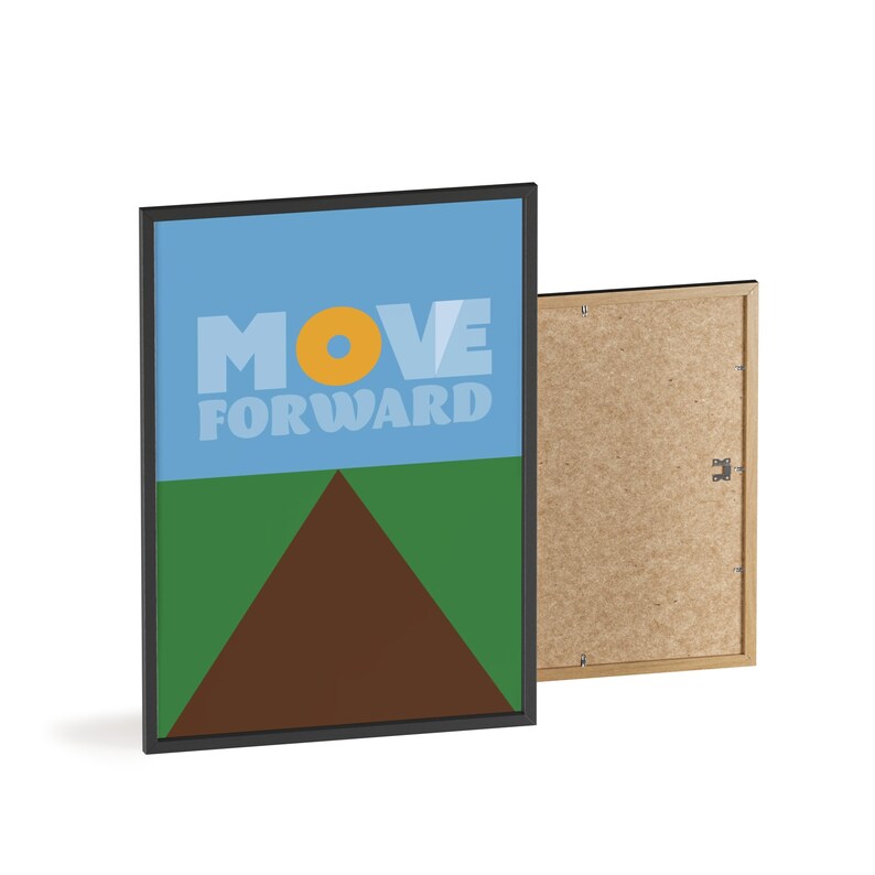 Move Forward - Motivational & Inspirational Wall Art for Office, Living ...
