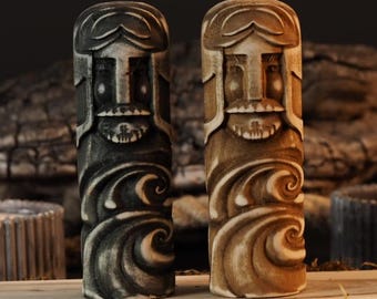 Njord Wooden Statue – Norse God of Wind and Sea – Pagan Figurine for Viking-Inspired Decor, Spiritual Altar or Mythology Collection.