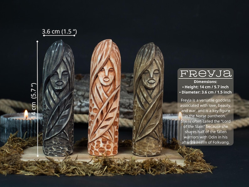 Norse Goddess Eir Figurine – Goddess of Healing, Viking Statue for Altar Decor & Asatru Pagan Display, Scandinavian Totem, Gift for Her image 5