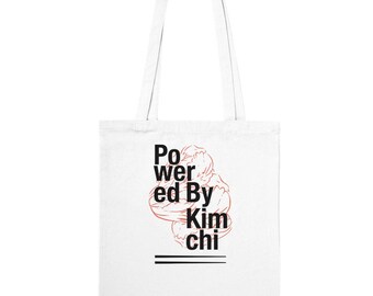 cotton tote bag Kimchi jute bag Food Asia shopping bag market jute bag tote bag fabric bag bag shoulder bag korean food kimchi totebag