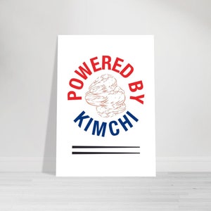 Kimchi Druck Kimchi Geschenk koreanischer Food Lover Südkorea Fashion. Kimchi Ramen Foodie koreanisches Geschenk Kimchi koreanisches Essen Poster