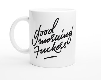 Caneca de humor adulto, bom dia, filhos da puta, para amigos, colega de trabalho, presentes atrevidos para chefe, ofensiva, inapropriada, caneca de amor saudável