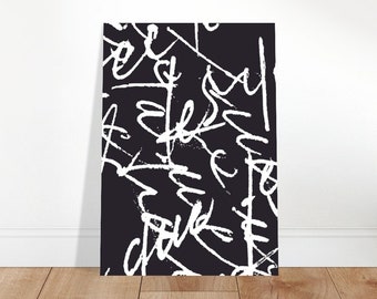 Abstract handmade Calligraphy Poster Modern Print, Decor, Trendy Wall Art, Minimalistic, Calligraphy Quote Print graphic design print