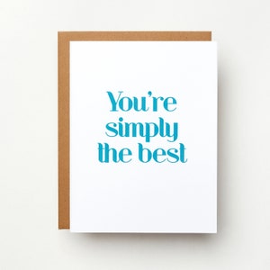 You&#39;re Simply the Best Card | Schitts Creek | David Rose | Love Card | Tina Turner